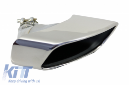 Puntas de silenciador de escape adecuadas para BMW X6 E71 (2008-2014) Diseño V8--image-44632