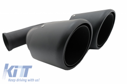 Puntas silenciador escape para Porsche Cayenne 92A V8 05 / 10-09 / 14 GTS Look-image-6011124