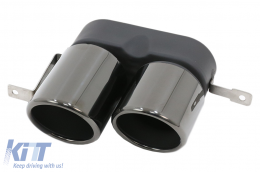 Punte marmitta Scarico per BMW Serie 3 G20 G28 M-Sport 19+ Titanium Nero-image-6094297
