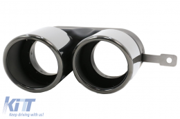 Punte marmitta Scarico per BMW Serie 3 G20 G28 M-Sport 19+ Titanium Nero-image-6094299