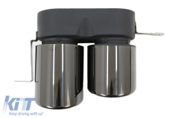 Punte marmitta Scarico per BMW Serie 3 G20 G28 M-Sport 19+ Titanium Nero-image-6094300