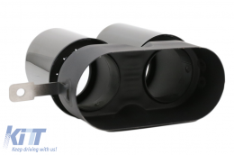 Punte marmitta Scarico per BMW Serie 3 G20 G28 M-Sport 19+ Titanium Nero-image-6094301