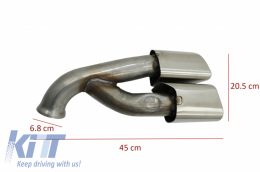 Punte scarico Suggerimenti per Porsche Cayenne 92A Facelift 14-17 Turbo Look--image-6060808