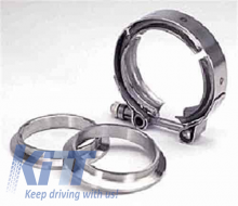 Pypes universal stainless steel exhaust V-band clamp 2.5