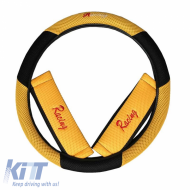 Racing első óléspárna szett fekete/sárga 5 részes-image-6296080