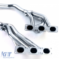Racing stainless steel exhaust manifold fits 5 Series BMW E34 520i 24V + 525i 24V M50-image-6209549