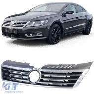 image-3-Radiator grille black chrome fits VW CC 2012-2017