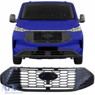 image-22-Radiator grille Black Gloss for Ford Tourneo Transit Custom from 2023