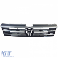 Radiator grille black with chrome strips for VW Tiguan II 2016-2020-image-6210712