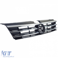 Radiator grille black with chrome strips for VW Tiguan II 2016-2020-image-6210713