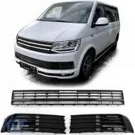 image-32-Radiator Grille Grid Bumper Gloss Black for VW T6 Multivan without ACC 15-19