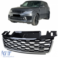 Radiator Grille Performance Black Silver for Range Rover Sport L494 2017-2022
