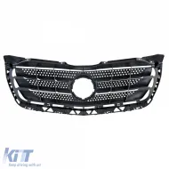 Radiator grille with chrome + frame fits Mercedes Sprinter W906 Facelift 2013–18-image-6326704