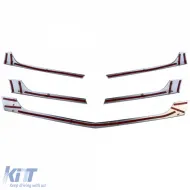 Radiator grille with chrome + frame fits Mercedes Sprinter W906 Facelift 2013–18-image-6326708