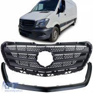 Radiator grille with frame fits Mercedes Sprinter W906 Facelift 2013–2018