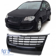 image-8-Radiator grille without emblem black suitable for VW Touran GP 2006-2010