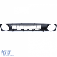 Radiator grille without emblem black with grille spoiler fits VW Golf 2 1983-1991-image-6257279