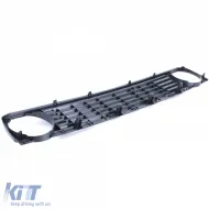 Radiator grille without emblem black with grille spoiler fits VW Golf 2 1983-1991-image-6257280