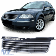 Radiator grille without emblem with chrome strips for VW Passat 3BG 00-05 - ODGV6025701