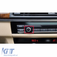 Radio Switch Volume Button suitable for BMW Series 5 F10 F11 / 6 F06 F12 F13 / 7 F01 F02 F03 F04 / X3 F25 / X5 F15 / X6 F16 1 Pc