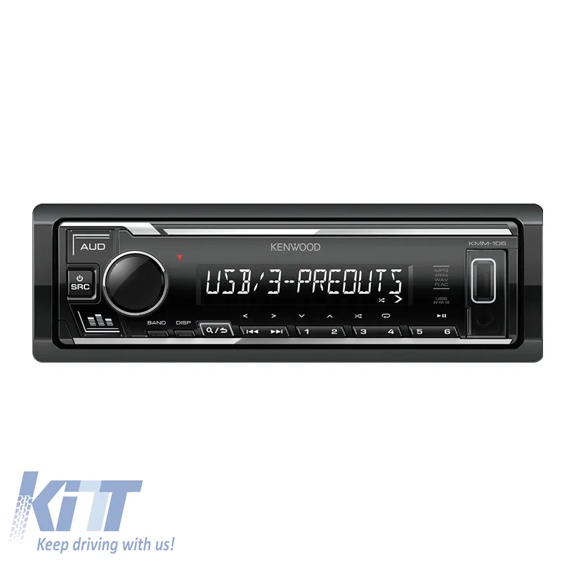 Radio USB Aux 1 Din suitable for Kenwood KMM-106