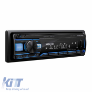 Radio USB Aux Bluetooth 1 Din Alpine UTE-200BT with Variable RGB Illumination