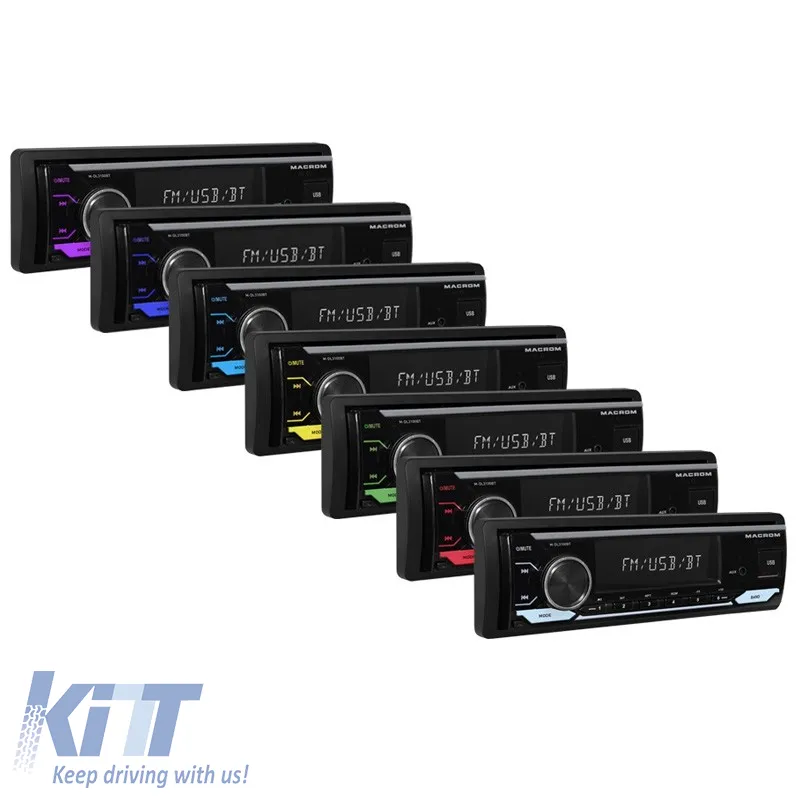 Radio USB Aux Bluetooth Macrom M-DL3100BT