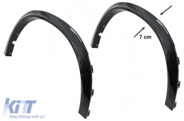 Radlauf Kotflügelverbreiterungen für BMW X6 F16 15-20 M-Look M-Sport Klavier Schwarz-image-6084639