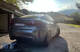 Radlauf Kotflügelverbreiterungen für BMW X6 F16 15-20 M-Look M-Sport Klavier Schwarz-image-6090750