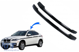 Rails de toit décoratifs pour BMW X6 E71 E72 2008-2015 Noir Roof Rails-image-6079638