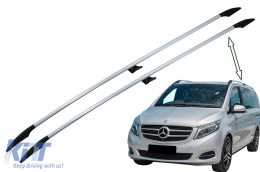Rails de toit pour Mercedes Classe V W447 2014+ Empattement court SWB Aluminium-image-6069586