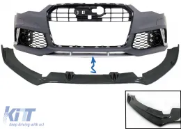 image-46-Ralica prednjeg branika pogodan za AUDI A6 C7 4G Lip (2011-2018) Real Carbon