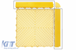 image-20-Ramp Edge for Garage Interlocking Floor Tiles Warehouse Modular Flooring Yellow