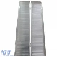 Rampa de aluminio para silla de ruedas con bordes guía, plegable 152x70cm, máx. 270kg-image-6205757