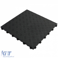 image-30-RAMROXX Checker Plate Performance Bodenfliese für Garagenboden, schwarz, 40x40cm