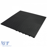 RAMROXX Checker Plate Performance Bodenfliese für Garagenboden, schwarz, 40x40cm-image-6200633
