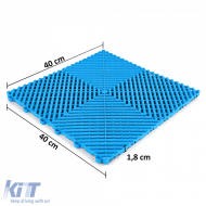 RAMROXX Performance Bodenfliese Garage, hellblau, 40x40cm-image-6208492