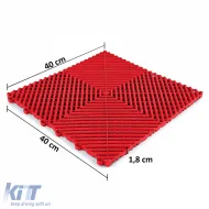 RAMROXX Performance Bodenfliese Garagenboden rot 40x40cm-image-6208640