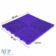 RAMROXX Performance Bodenfliese Garagenboden Violet 40x40cm-image-6202672