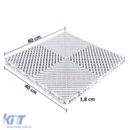 RAMROXX Performance Bodenfliese Garagenboden Weiß 40x40cm-image-6276413