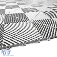 RAMROXX Performance Bodenfliesen für die Garage, weiße Bodenfliesen 40x40cm, 6 Stück, 0.96qm-image-6276364