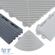 RAMROXX Performance Bodenfliesen für Garage, seitliche Rampe, grau, Typ B-image-6208695