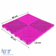 RAMROXX Performance Bodenfliesen Garagenboden Boden Pink 40x40cm 6 Stück 0.96qm-image-6204967