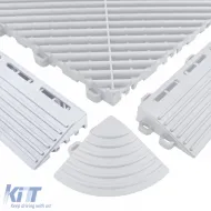 RAMROXX Performance Bodenfliesen Garagenboden, seitliche Rampe, weiß, Typ B-image-6210906