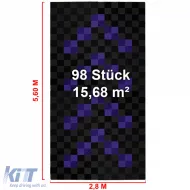 RAMROXX Performance-Fliesen für die Garage, Boden 2.8mx5.6m, schwarz violett 1-image-6276326