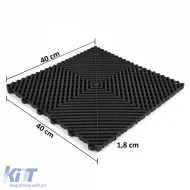 RAMROXX Performance Floor Tile Garage Floor Floor Black 40x40cm 6 pcs 0.96sqm-image-6276228