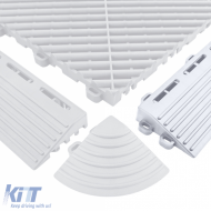 RAMROXX Performance floor tiles garage floor floor side part ramp white type A-image-6210311