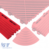 RAMROXX Performance Floor Tiles Garage Floor Floor Side Ramp Red Type B-image-6210911