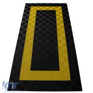 RAMROXX Performance Floor Tiles Garage Floor Floor 2.8mx5.6m Black Yellow Set3 - ODFTAR6029733