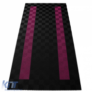 RAMROXX Performance Floor Tiles Garage Floor Floor 2.8mx5.6m Black Pink Set4 - ODFTAR6029752